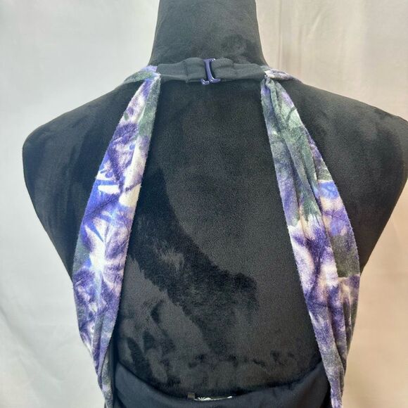 ATHLETA Floral Halter Shelf Bra Summer Sheath Dress Size M Petite - Picture 7 of 11